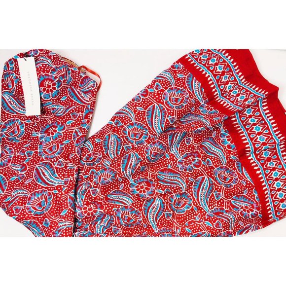 Sold VERONICA BEARD Strapless Floral Print Dress - Picture 4 of 8